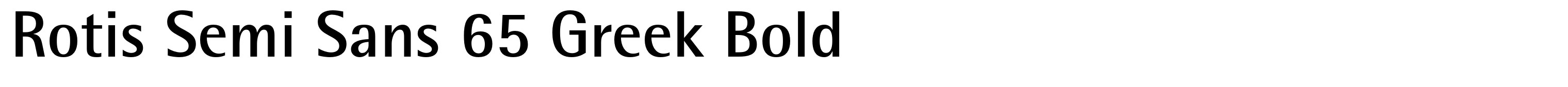 Rotis Semi Sans 65 Greek Bold